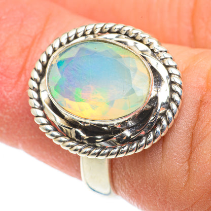 Ethiopian Opal Rings handcrafted by Ana Silver Co - RING63447