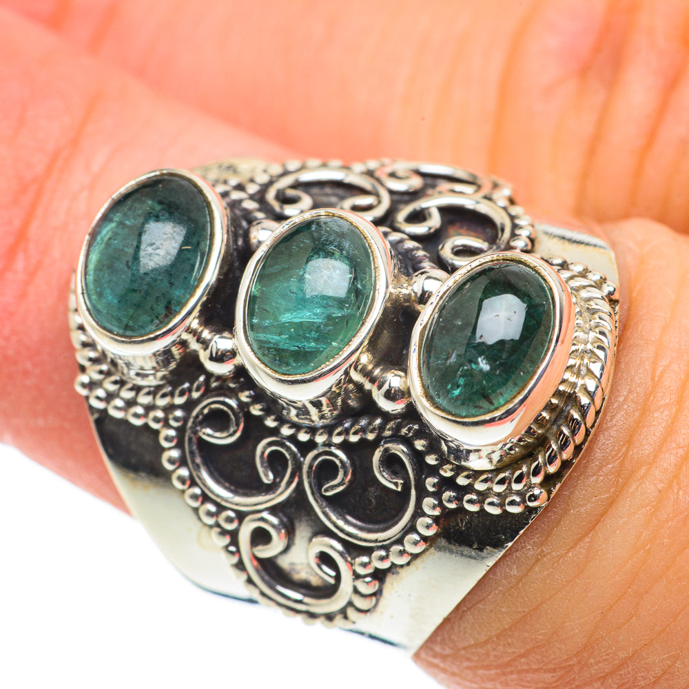 Blue Fluorite Rings handcrafted by Ana Silver Co - RING63448