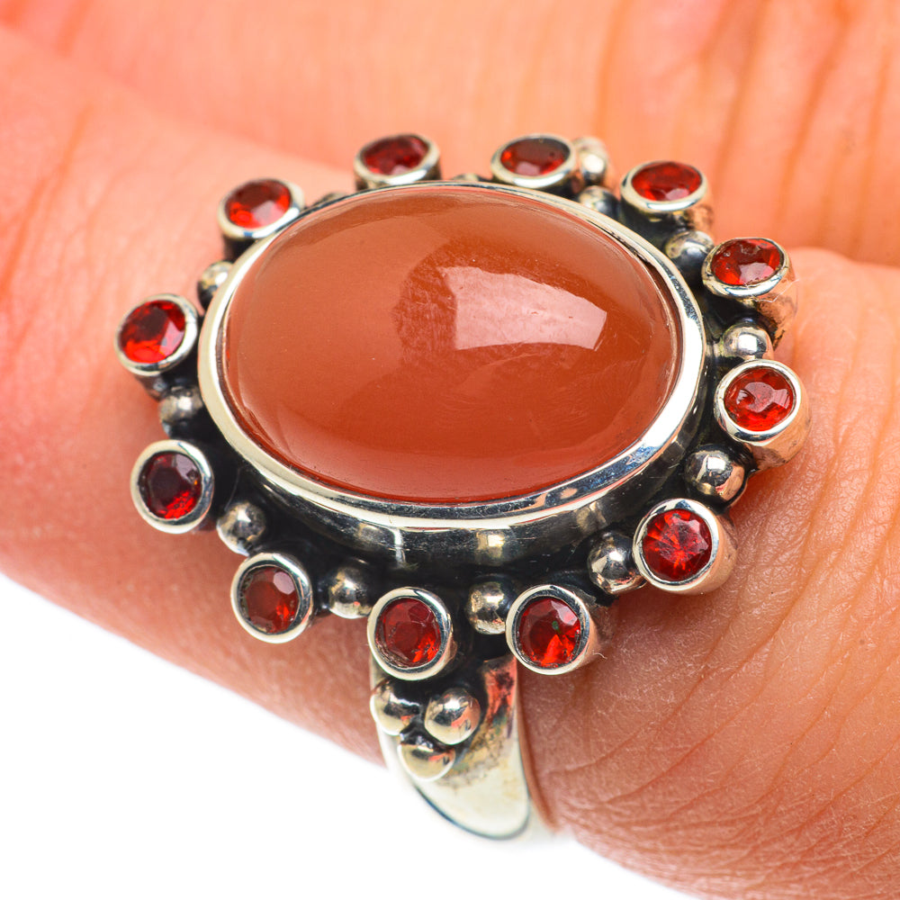 Carnelian Rings handcrafted by Ana Silver Co - RING63453