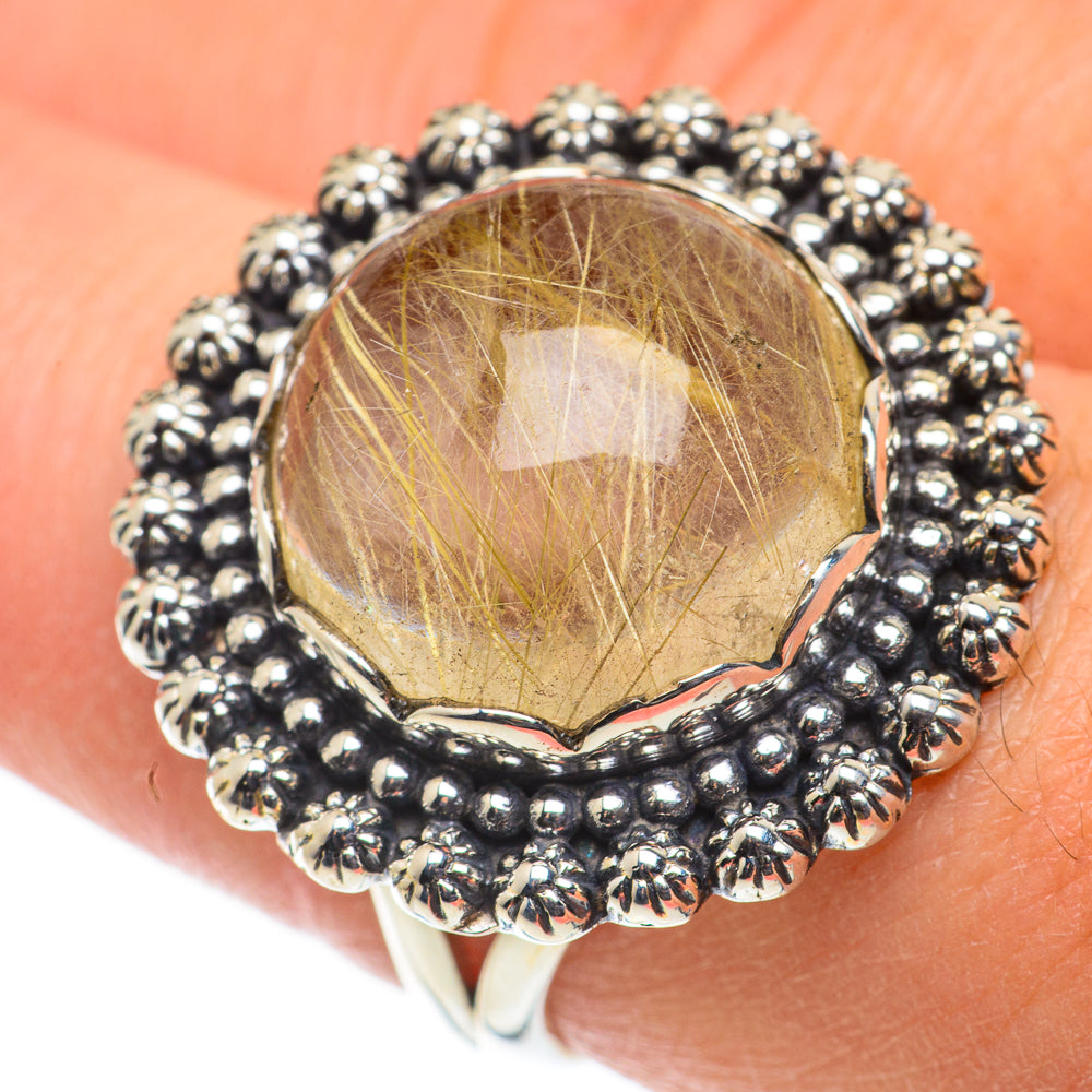 Rutilated Quartz Rings handcrafted by Ana Silver Co - RING63458