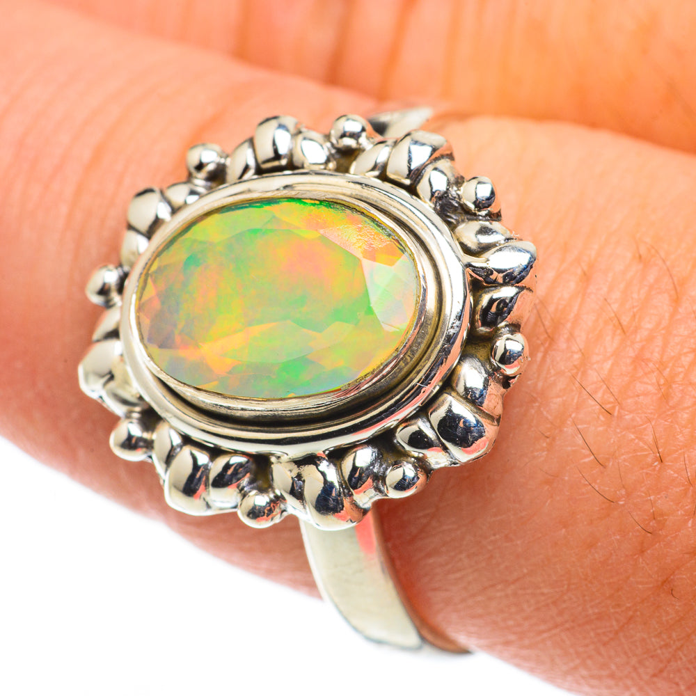 Ethiopian Opal Rings handcrafted by Ana Silver Co - RING63463