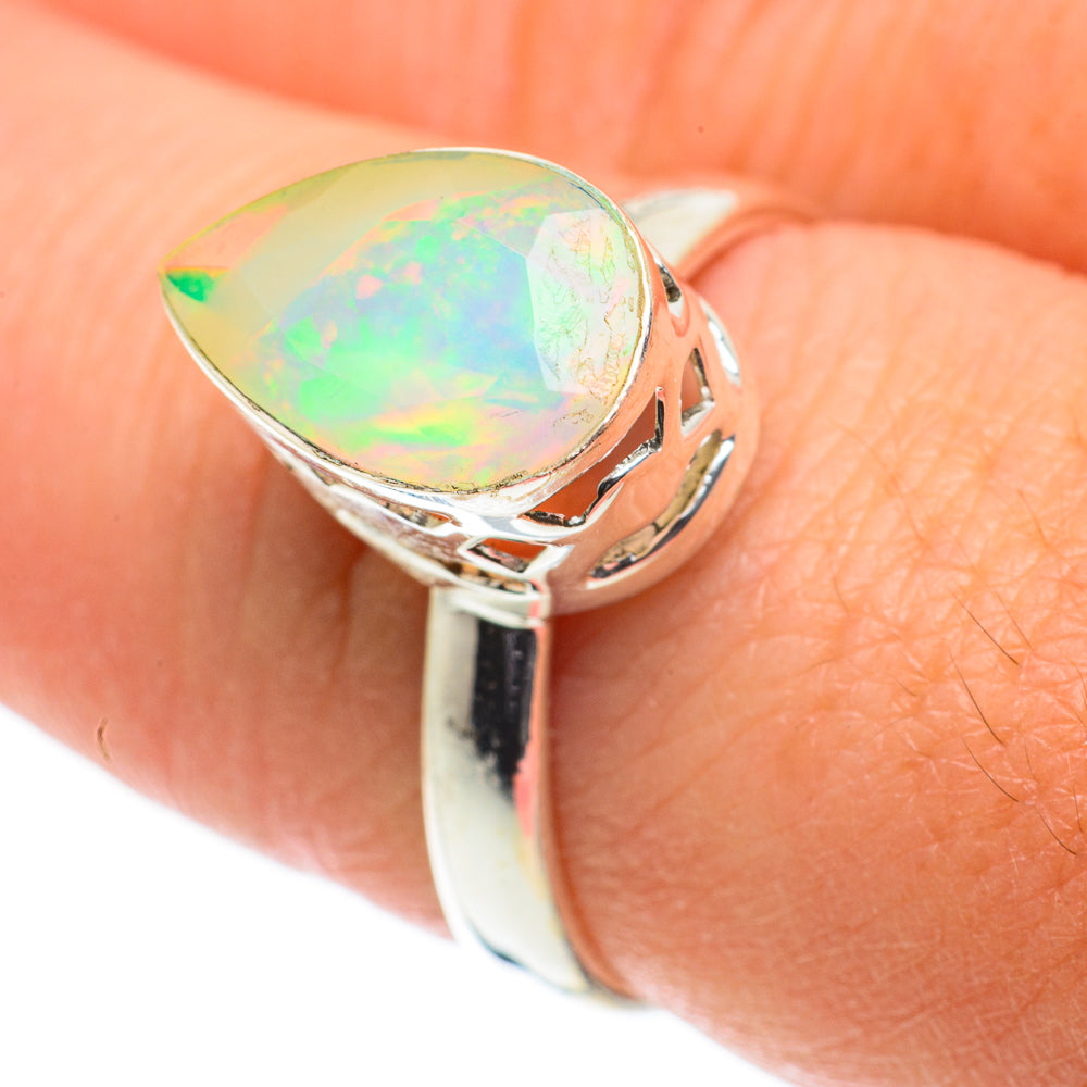 Ethiopian Opal Rings handcrafted by Ana Silver Co - RING63464