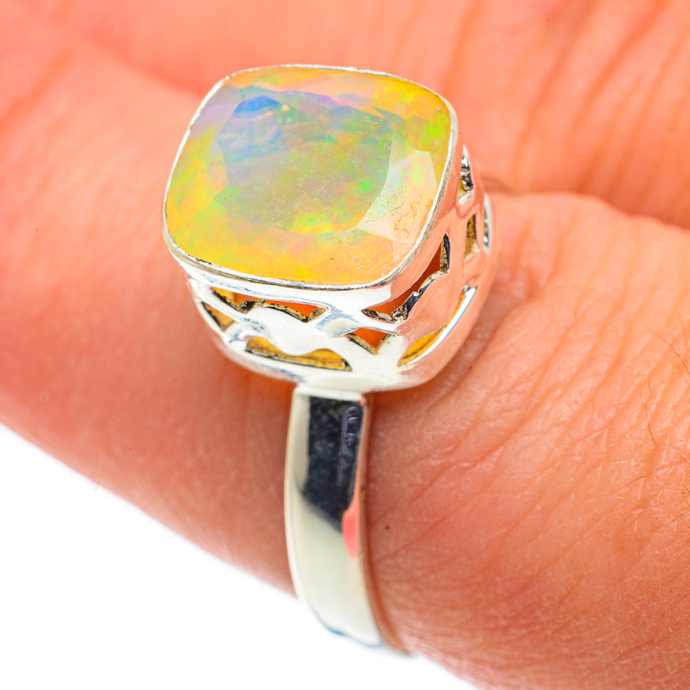 Ethiopian Opal Rings handcrafted by Ana Silver Co - RING63465