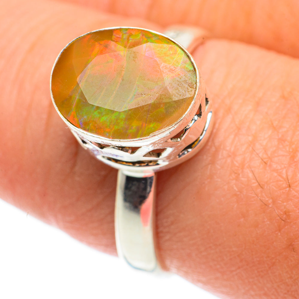 Ethiopian Opal Rings handcrafted by Ana Silver Co - RING63466