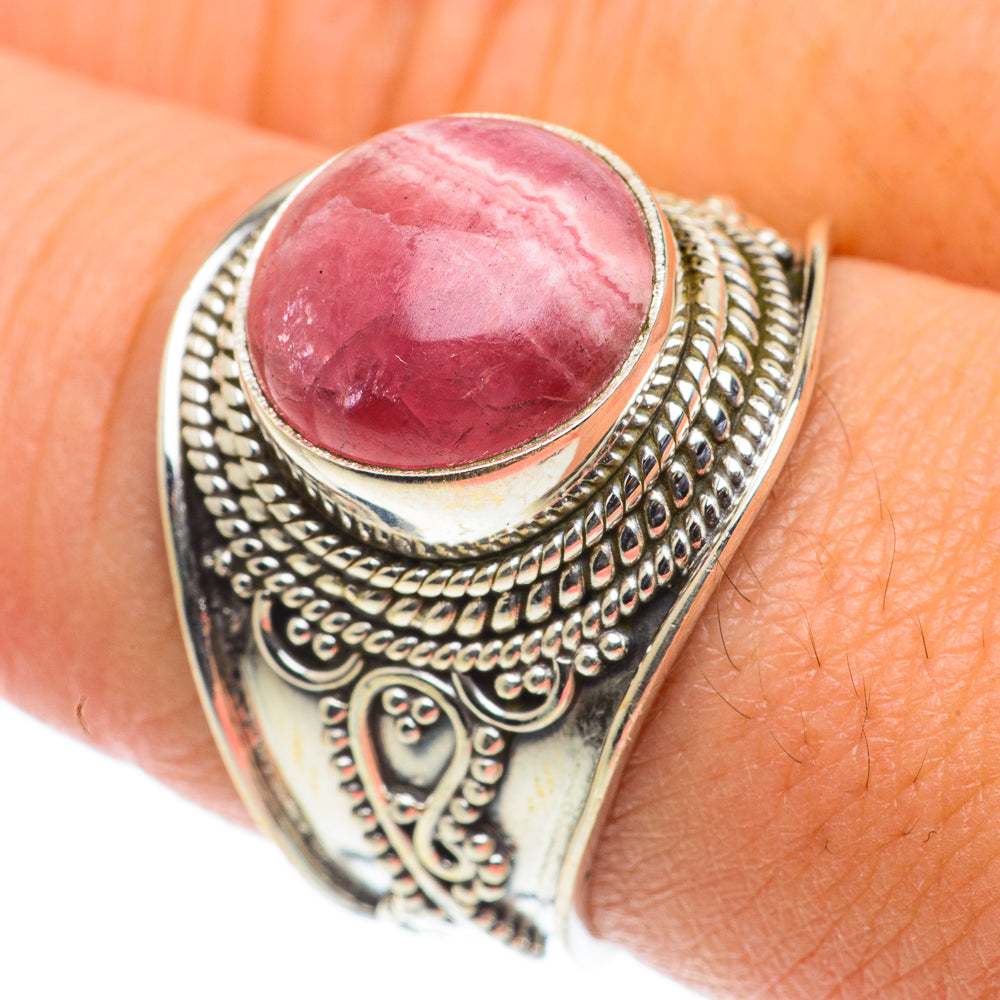 Rhodochrosite Rings handcrafted by Ana Silver Co - RING63473