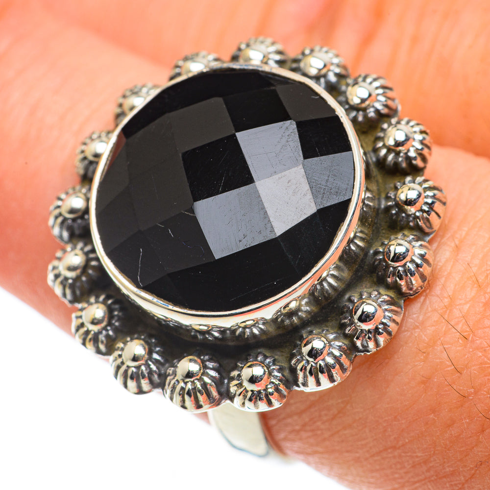 Black Onyx Rings handcrafted by Ana Silver Co - RING63478