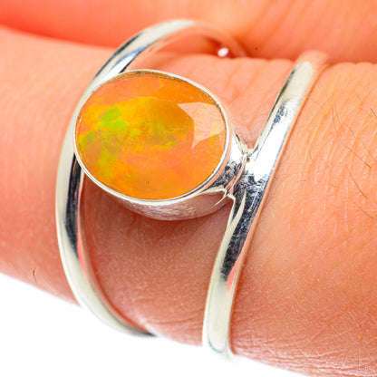 Ethiopian Opal Rings handcrafted by Ana Silver Co - RING63480