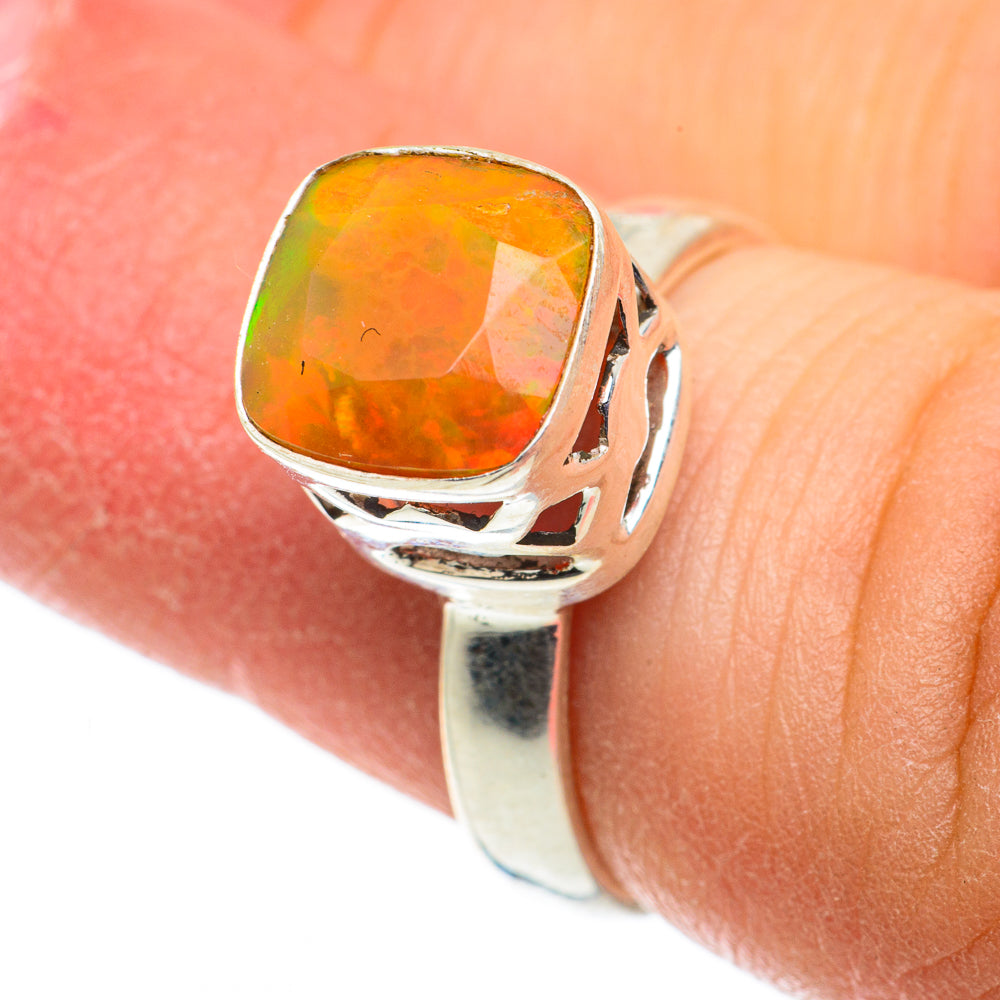 Ethiopian Opal Rings handcrafted by Ana Silver Co - RING63482