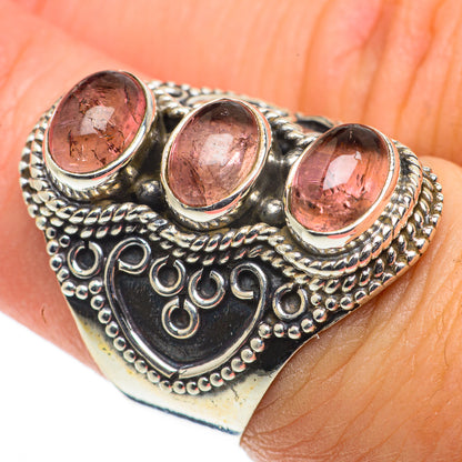 Pink Tourmaline Rings handcrafted by Ana Silver Co - RING63490