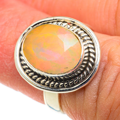 Ethiopian Opal Rings handcrafted by Ana Silver Co - RING63495