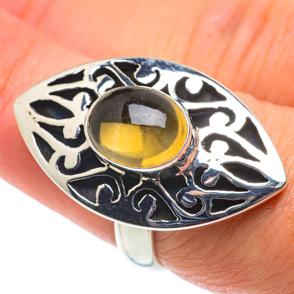 Citrine Rings handcrafted by Ana Silver Co - RING63504