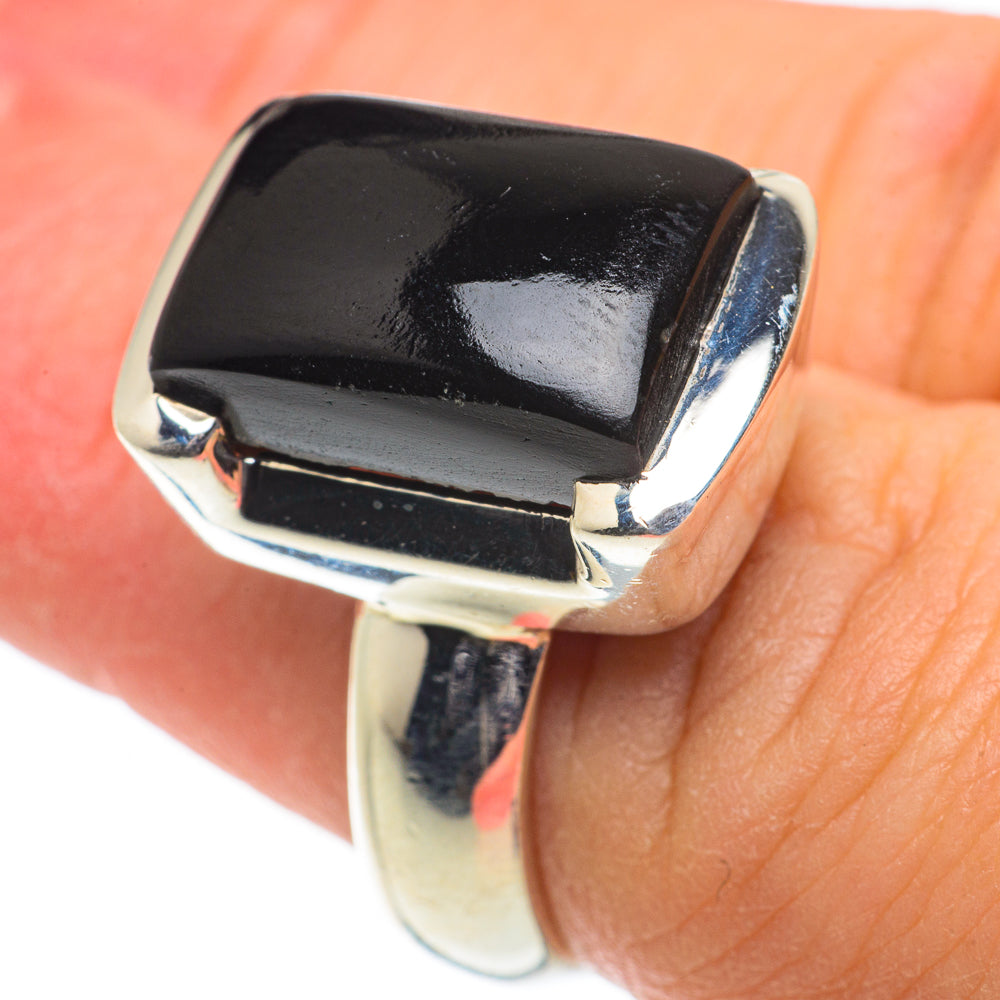 Black Onyx Rings handcrafted by Ana Silver Co - RING63508