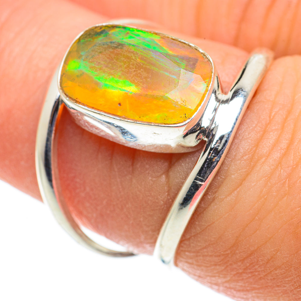Ethiopian Opal Rings handcrafted by Ana Silver Co - RING63510
