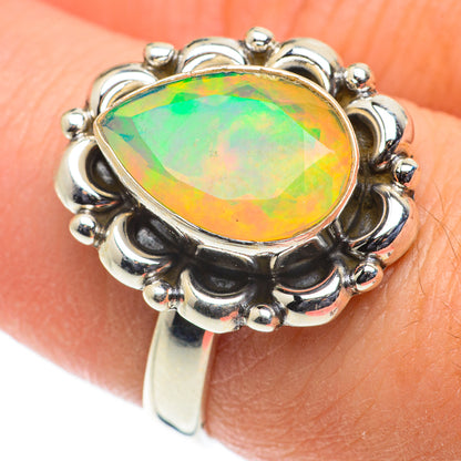 Ethiopian Opal Rings handcrafted by Ana Silver Co - RING63511