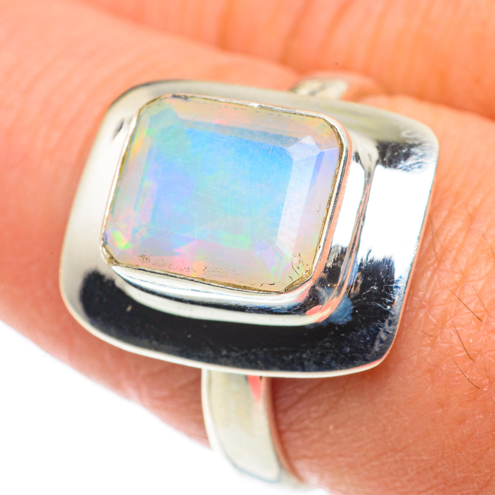 Ethiopian Opal Rings handcrafted by Ana Silver Co - RING63512