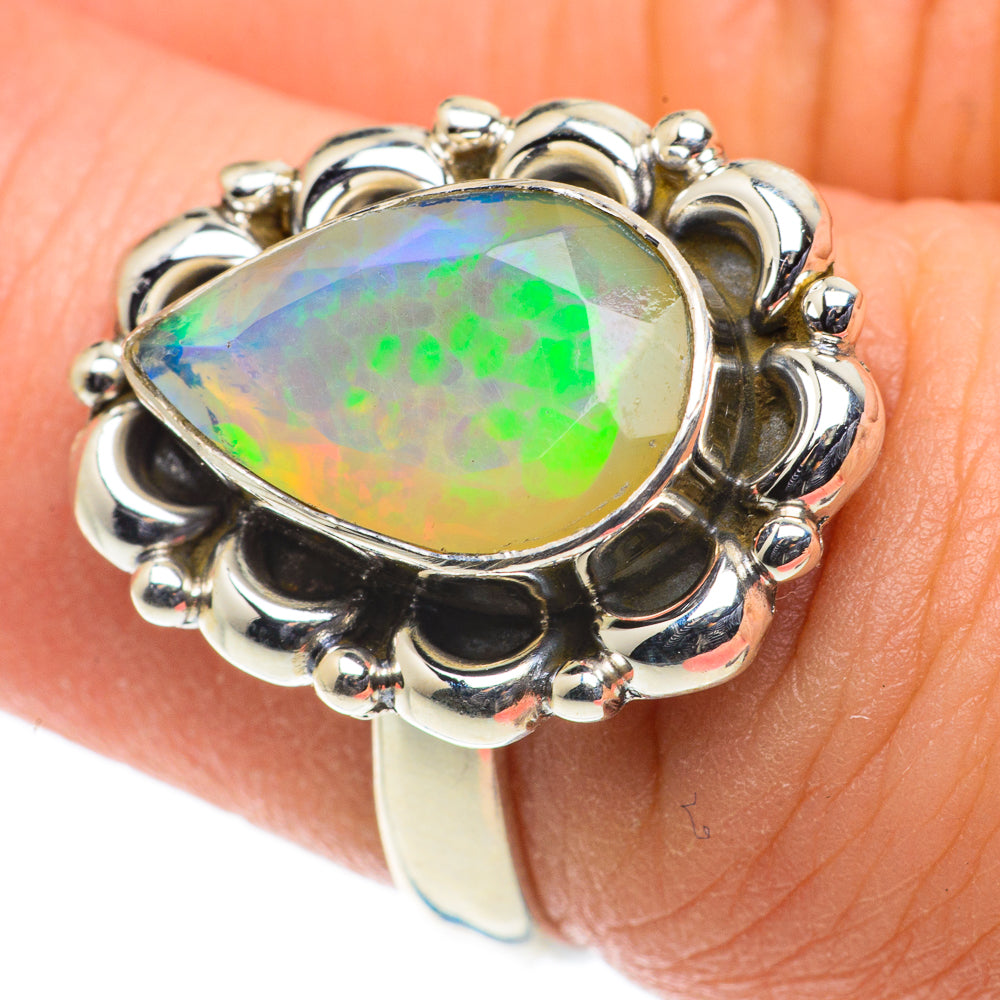 Ethiopian Opal Rings handcrafted by Ana Silver Co - RING63521