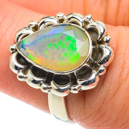 Ethiopian Opal Rings handcrafted by Ana Silver Co - RING63521