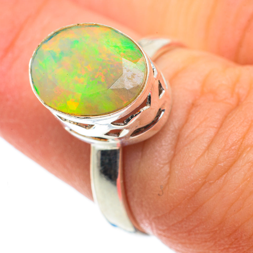 Ethiopian Opal Rings handcrafted by Ana Silver Co - RING63523