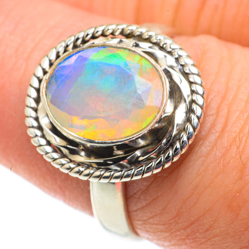 Ethiopian Opal Rings handcrafted by Ana Silver Co - RING63524