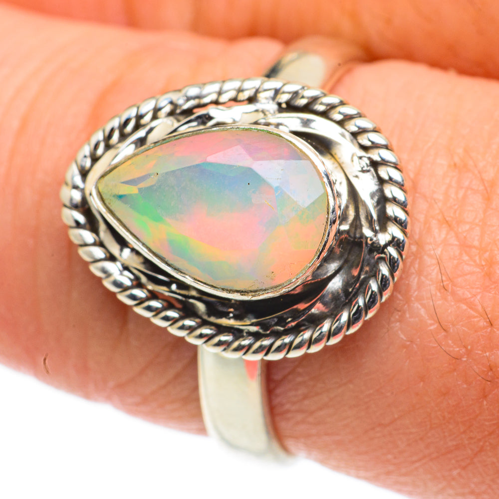 Ethiopian Opal Rings handcrafted by Ana Silver Co - RING63525