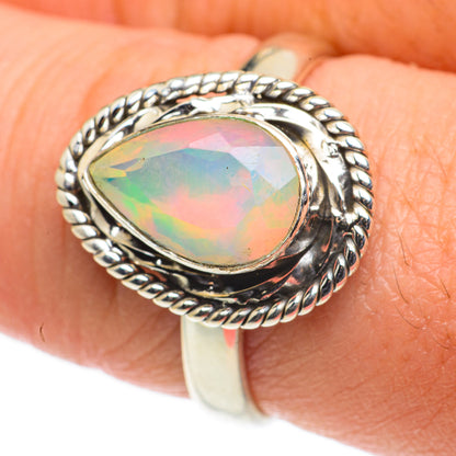 Ethiopian Opal Rings handcrafted by Ana Silver Co - RING63525