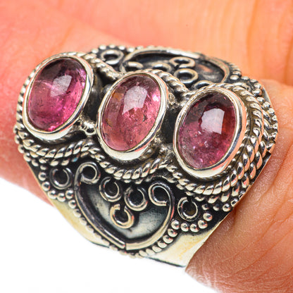 Pink Tourmaline Rings handcrafted by Ana Silver Co - RING63526