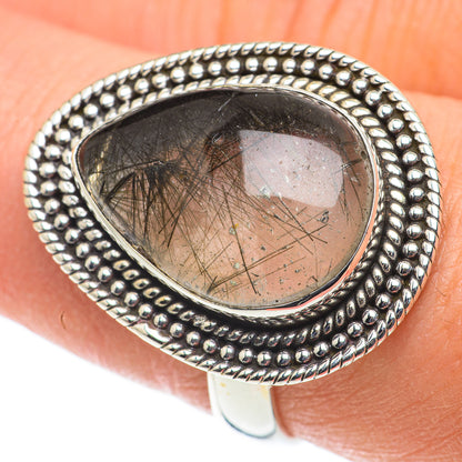 Tourmalinated Quartz Rings handcrafted by Ana Silver Co - RING63531