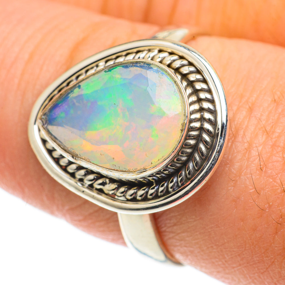Ethiopian Opal Rings handcrafted by Ana Silver Co - RING63543