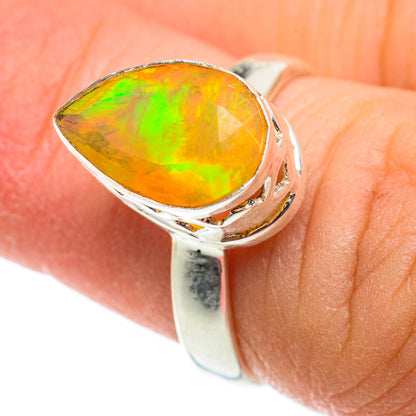 Ethiopian Opal Rings handcrafted by Ana Silver Co - RING63545