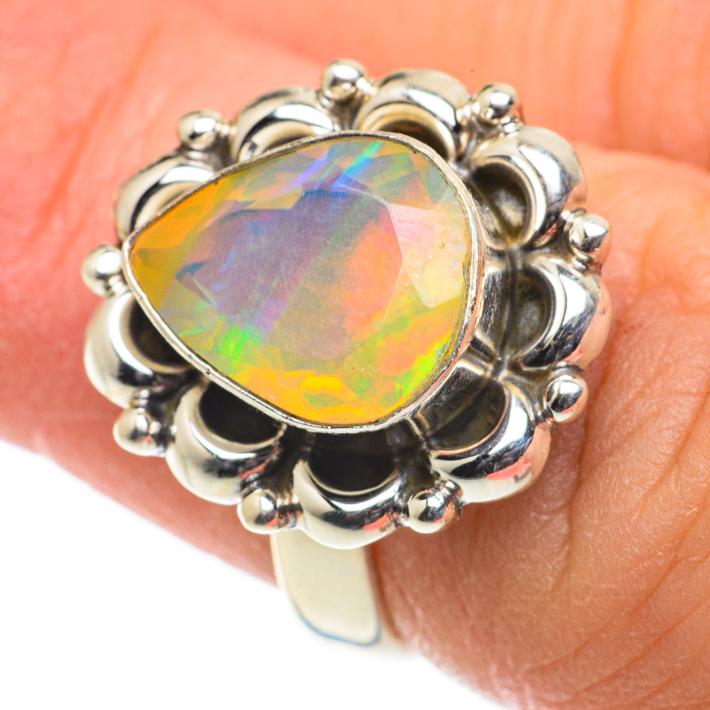 Ethiopian Opal Rings handcrafted by Ana Silver Co - RING63546
