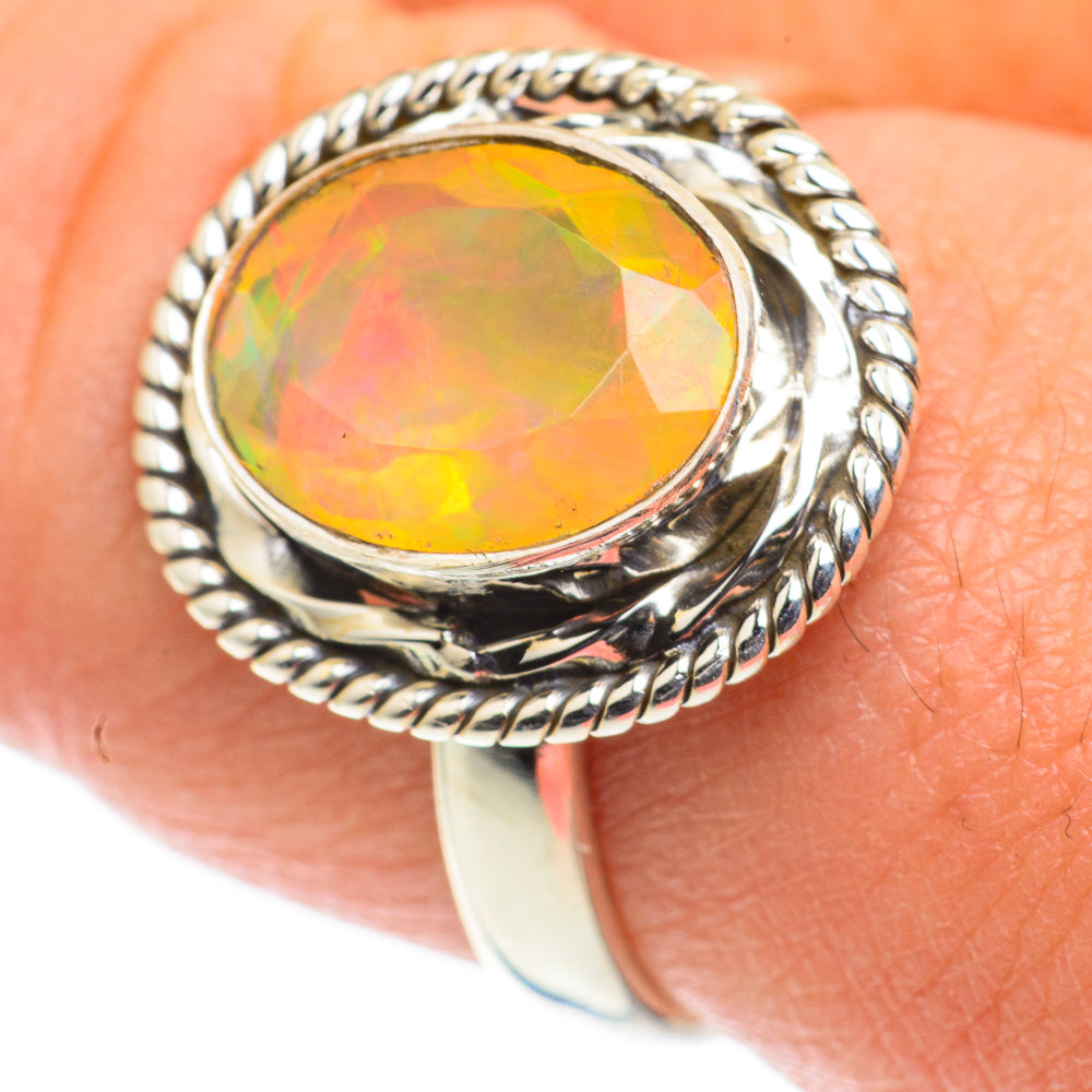 Ethiopian Opal Rings handcrafted by Ana Silver Co - RING63552