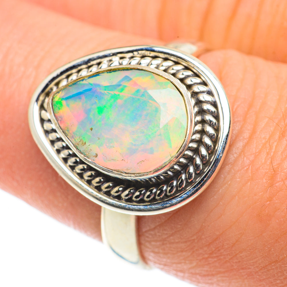 Ethiopian Opal Rings handcrafted by Ana Silver Co - RING63553