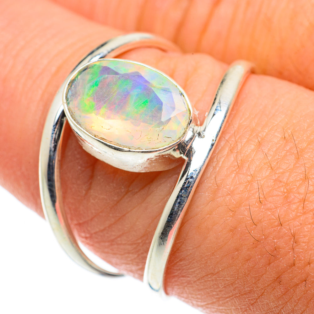 Ethiopian Opal Rings handcrafted by Ana Silver Co - RING63554