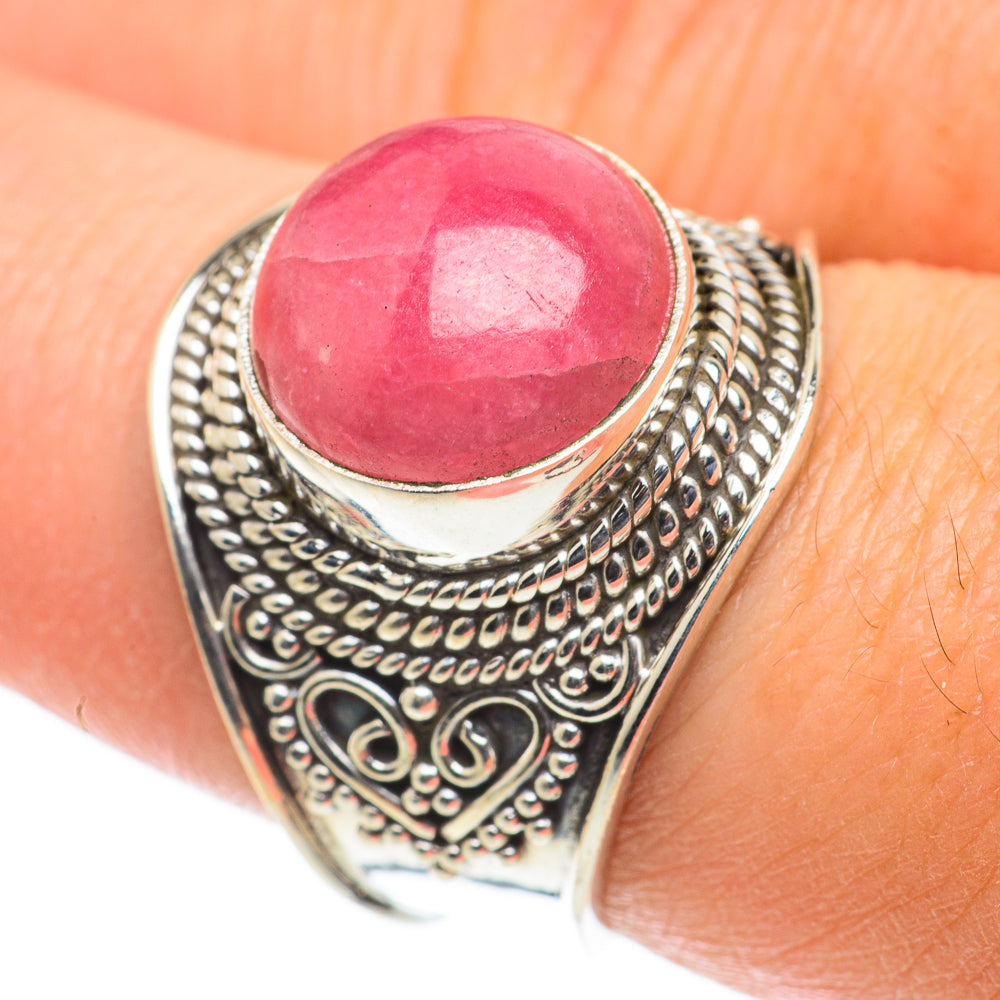 Rhodochrosite Rings handcrafted by Ana Silver Co - RING63556