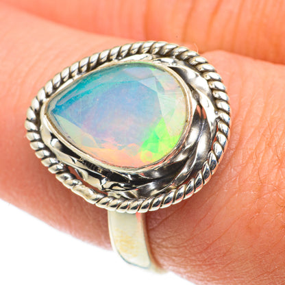 Ethiopian Opal Rings handcrafted by Ana Silver Co - RING63559