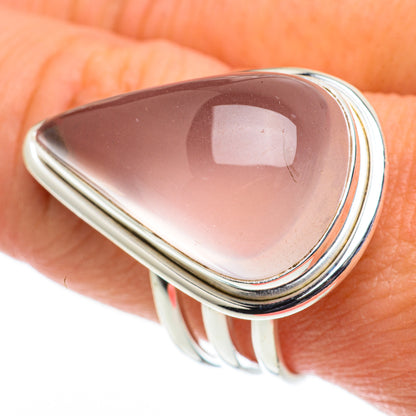 Rose Quartz Rings handcrafted by Ana Silver Co - RING63561