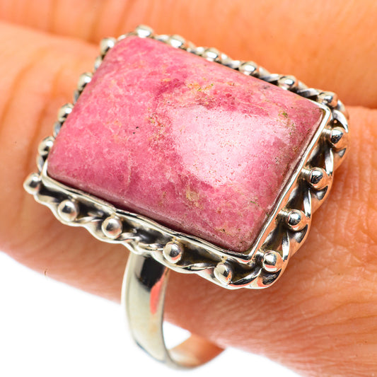 Rhodonite Rings handcrafted by Ana Silver Co - RING63562