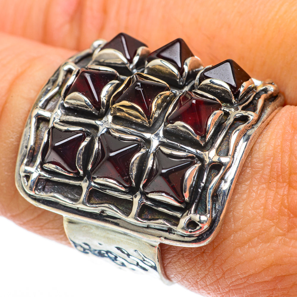 Garnet Rings handcrafted by Ana Silver Co - RING63563