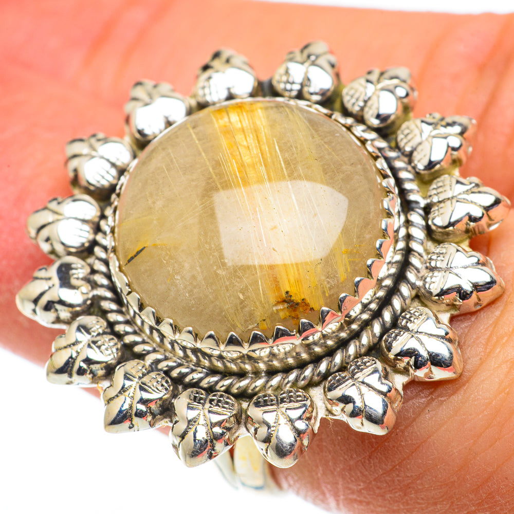 Rutilated Quartz Rings handcrafted by Ana Silver Co - RING63567