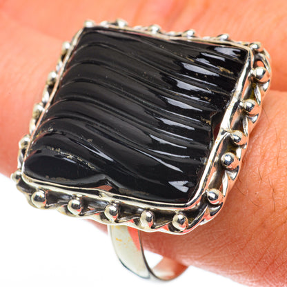Black Onyx Rings handcrafted by Ana Silver Co - RING63568