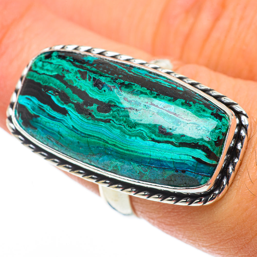 Chrysocolla Rings handcrafted by Ana Silver Co - RING63579
