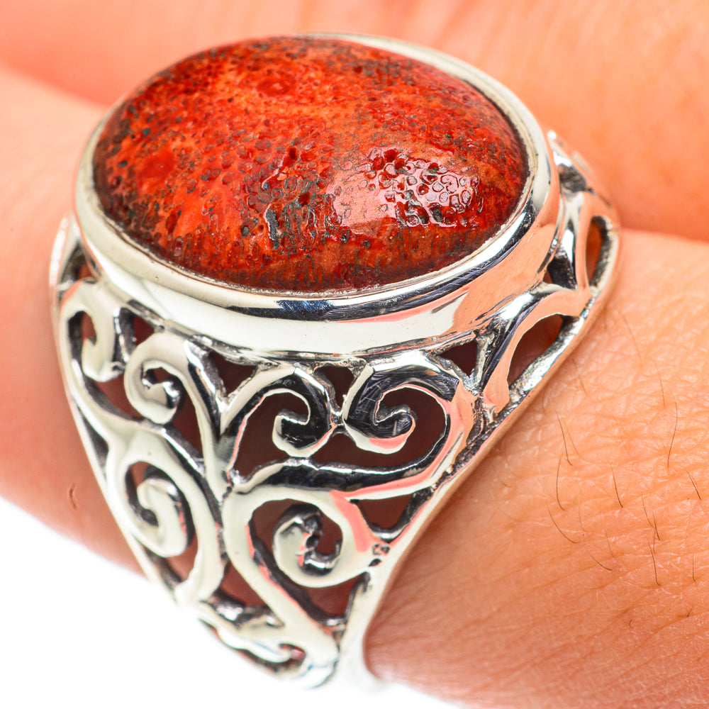 Sponge Coral Rings handcrafted by Ana Silver Co - RING63584