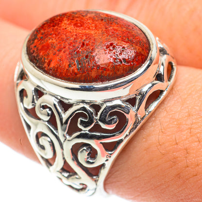 Sponge Coral Rings handcrafted by Ana Silver Co - RING63584