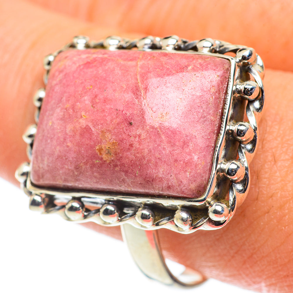Rhodonite Rings handcrafted by Ana Silver Co - RING63586