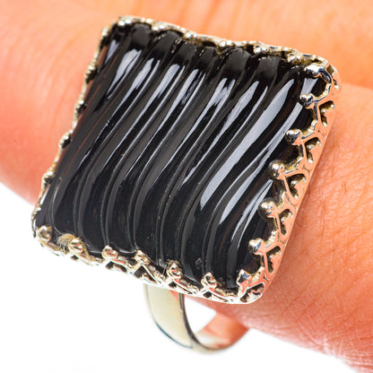 Black Onyx Rings handcrafted by Ana Silver Co - RING63589