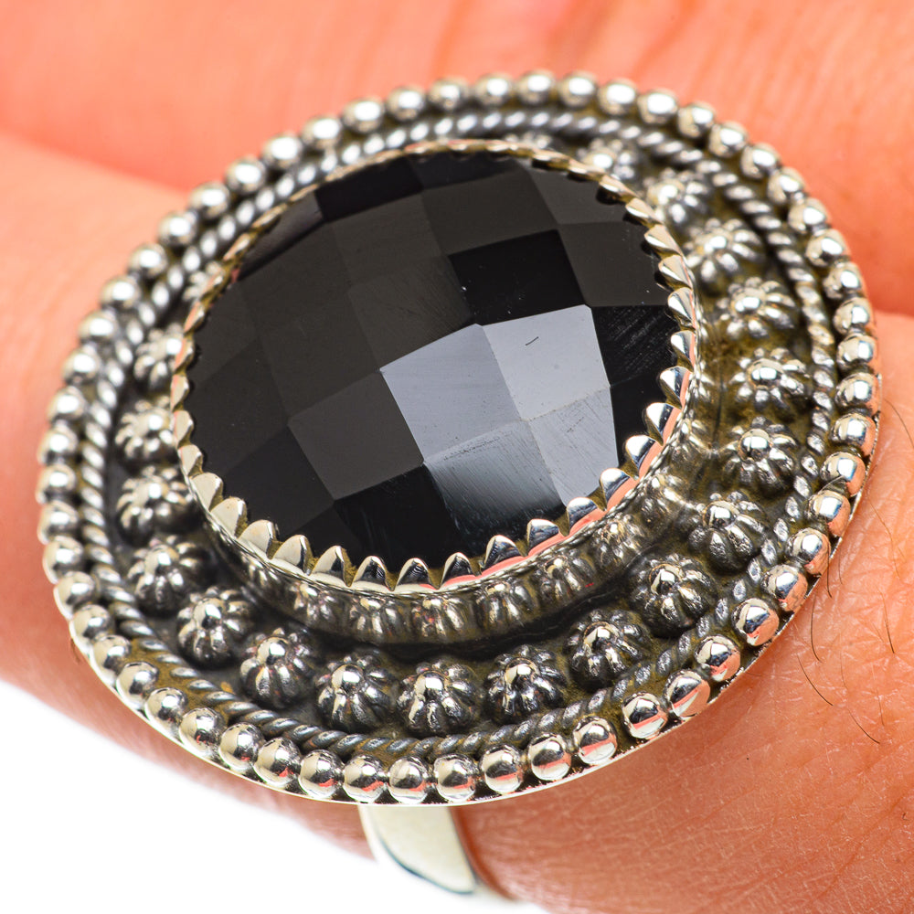 Black Onyx Rings handcrafted by Ana Silver Co - RING63590