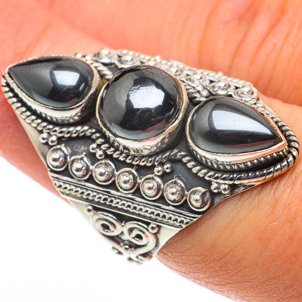Hematite Rings handcrafted by Ana Silver Co - RING63595