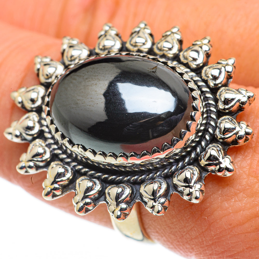 Hematite Rings handcrafted by Ana Silver Co - RING63596