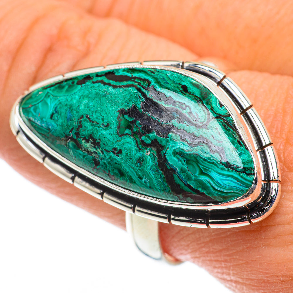 Chrysocolla Rings handcrafted by Ana Silver Co - RING63599