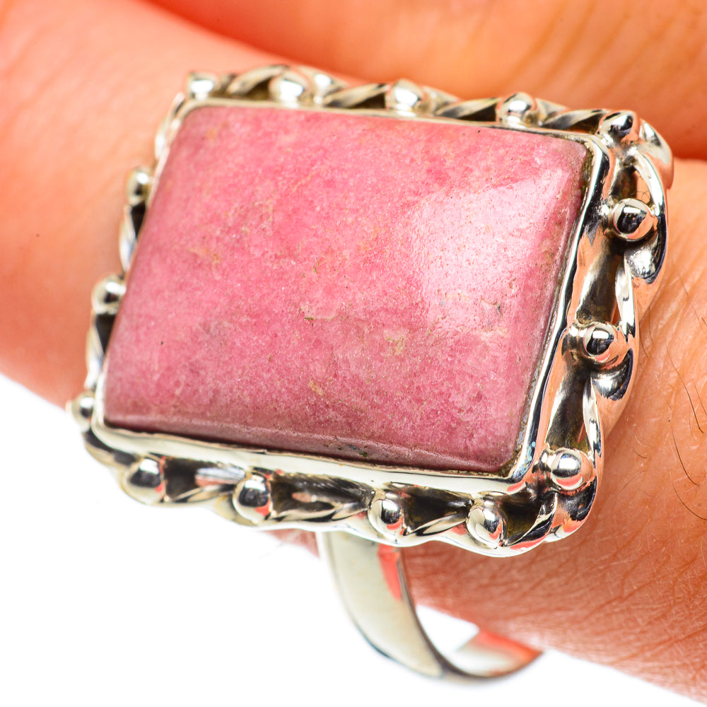 Rhodonite Rings handcrafted by Ana Silver Co - RING63607